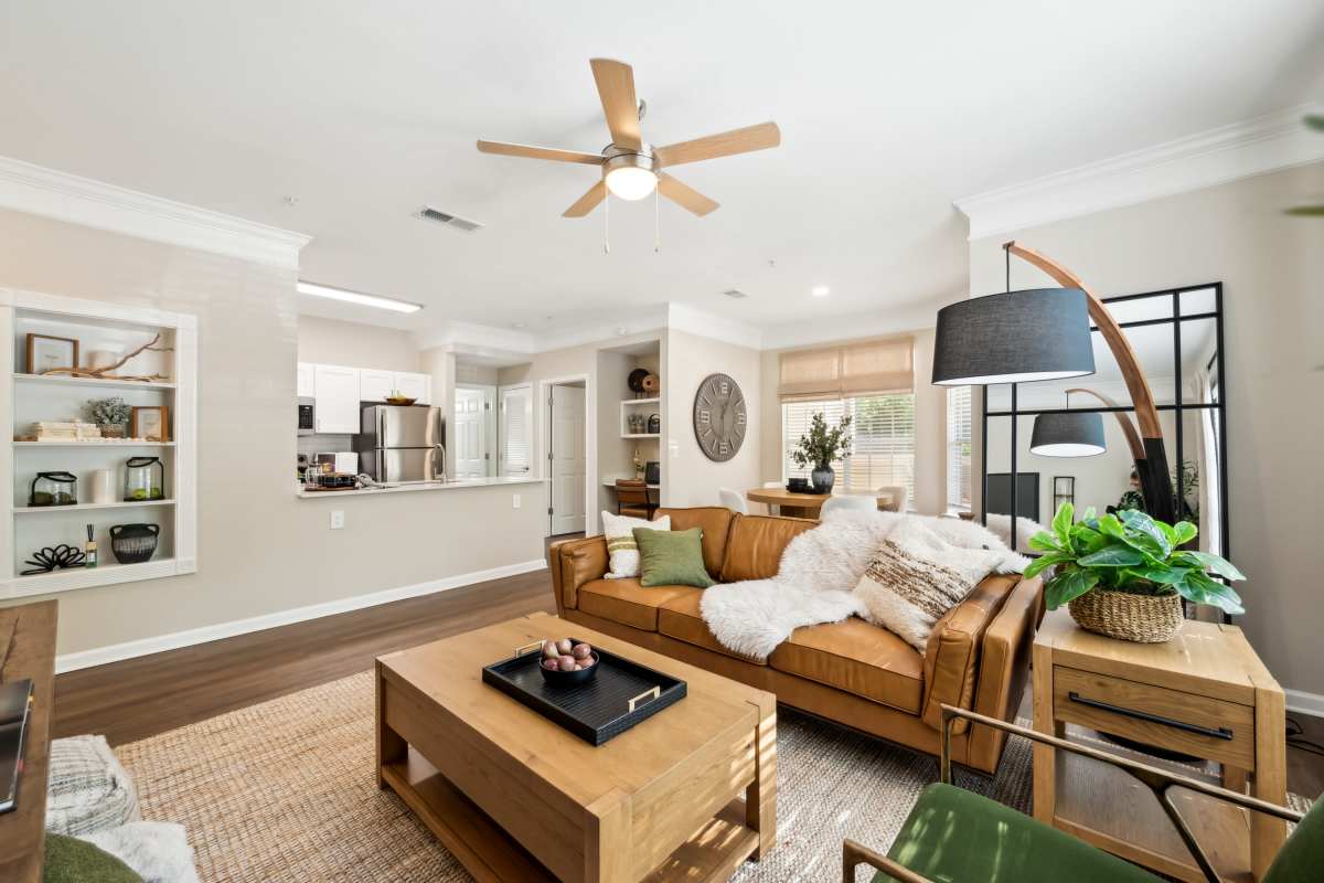 Upgraded living space with great lighting at Preserve at Legacy Park in Lawrenceville, Georgia