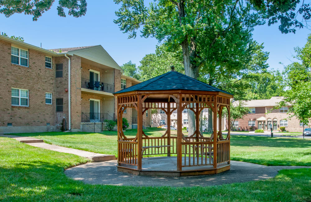 Gazebo at Moorestowne Woods Apartment Homes in Moorestown, New Jersey.