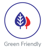 Green friendly icon for Devon Self Storage in North Bend, Washington