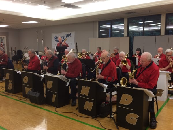 A swing band at Patriots Glen in Bellevue, Washington. 