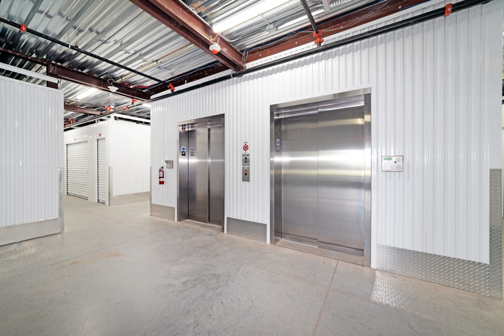 Elevator to additional floors of Storage Units in Kissimmee, Florida