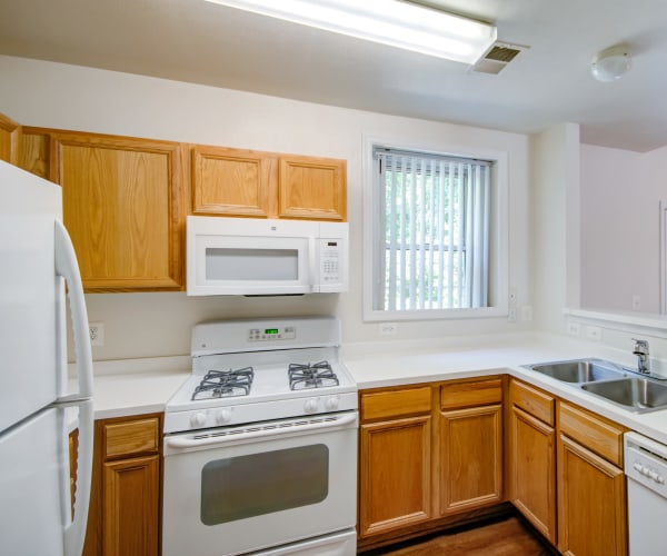 Apartment kitchen at Masters Hill Single Family in Quantico, Virginia