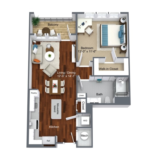 1 bedroom apartment at Canvas Valley Forge in King Of Prussia, Pennsylvania