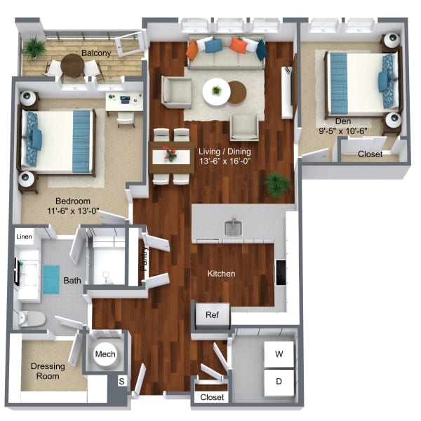 2 bedroom apartment at Canvas Valley Forge in King Of Prussia, Pennsylvania