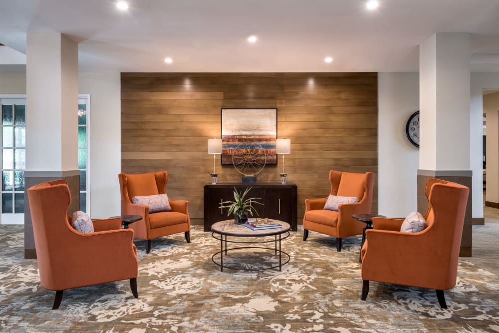 Lobby at Clearwater at Sonoma Hills in Rohnert Park, California