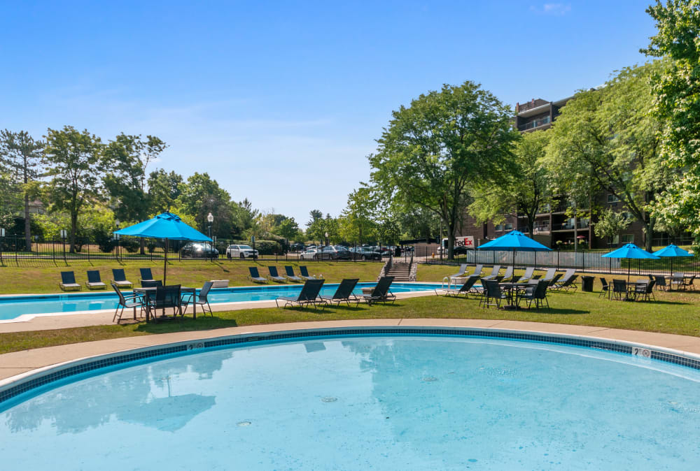 Swimming pool and baby pool at Timberlake Apartment Homes in East Norriton, Pennsylvania