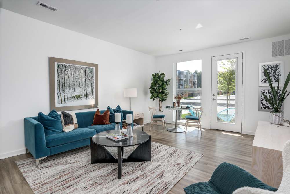 Cozy living room at Innova in Novi, Michigan