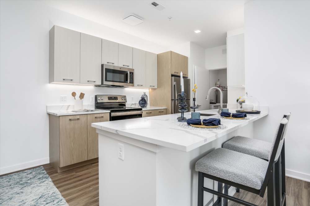 Kitchen and dining area at Innova in Novi, Michigan