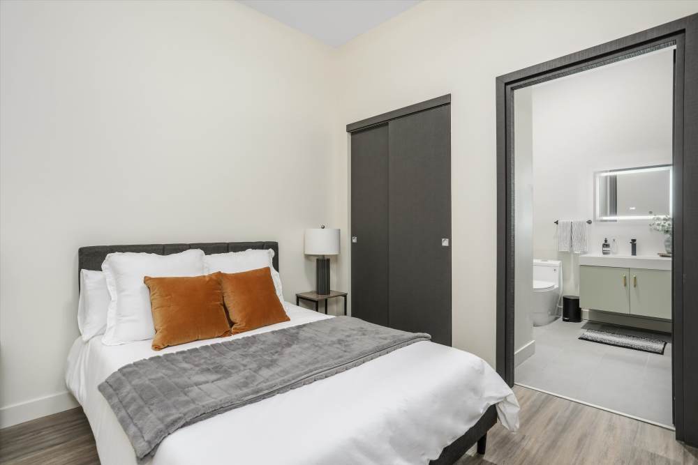 Cozy Bedroom at Trio in Rochester Hills, Michigan