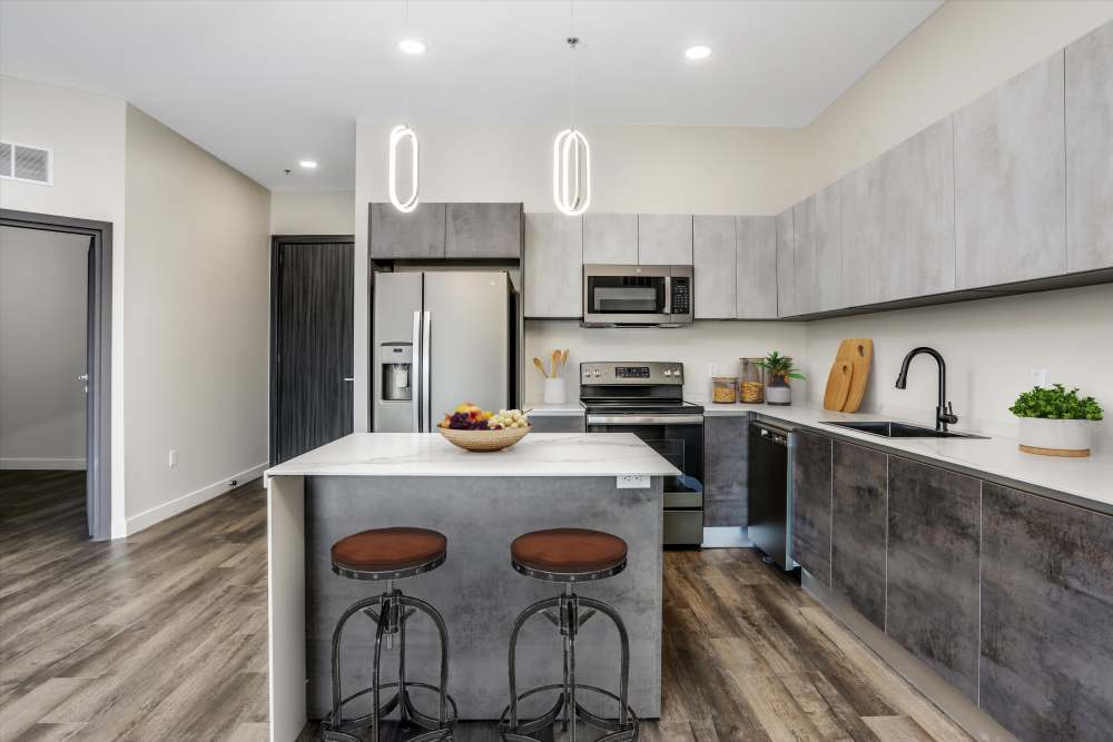 Spacious Kitchen Area at Trio in Rochester Hills, Michigan