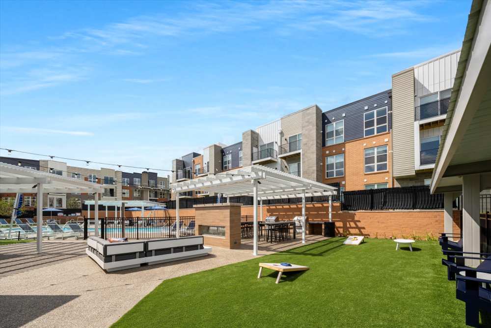 Outdoor patio at Innova in Novi, Michigan