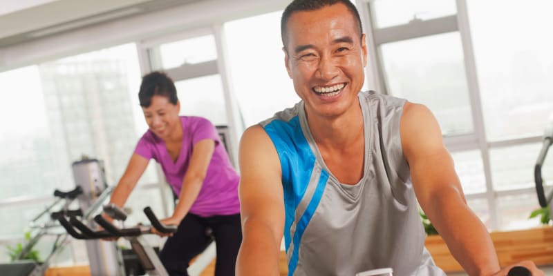 the fitness center at Foxville Gardens in Sabillasville, Maryland