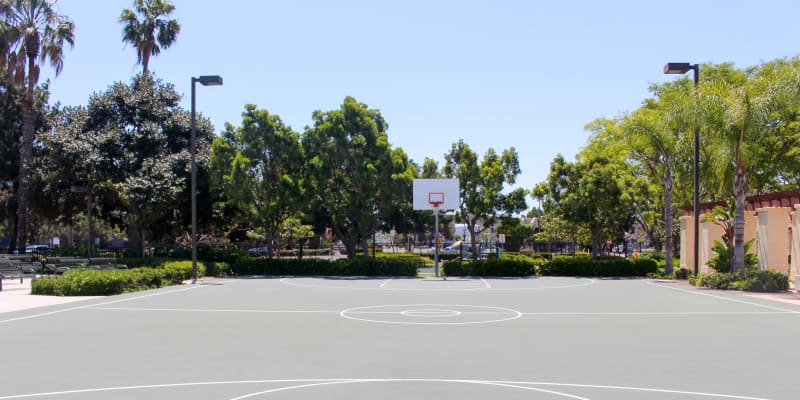 Basketball court near The Village at NTC in San Diego, California