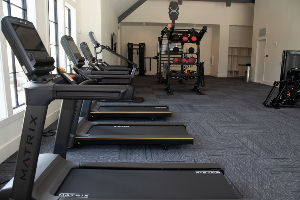 Cardio equipment in the fitness center at Primrose at Santa Rosa Beach in Santa Rosa Beach, Florida
