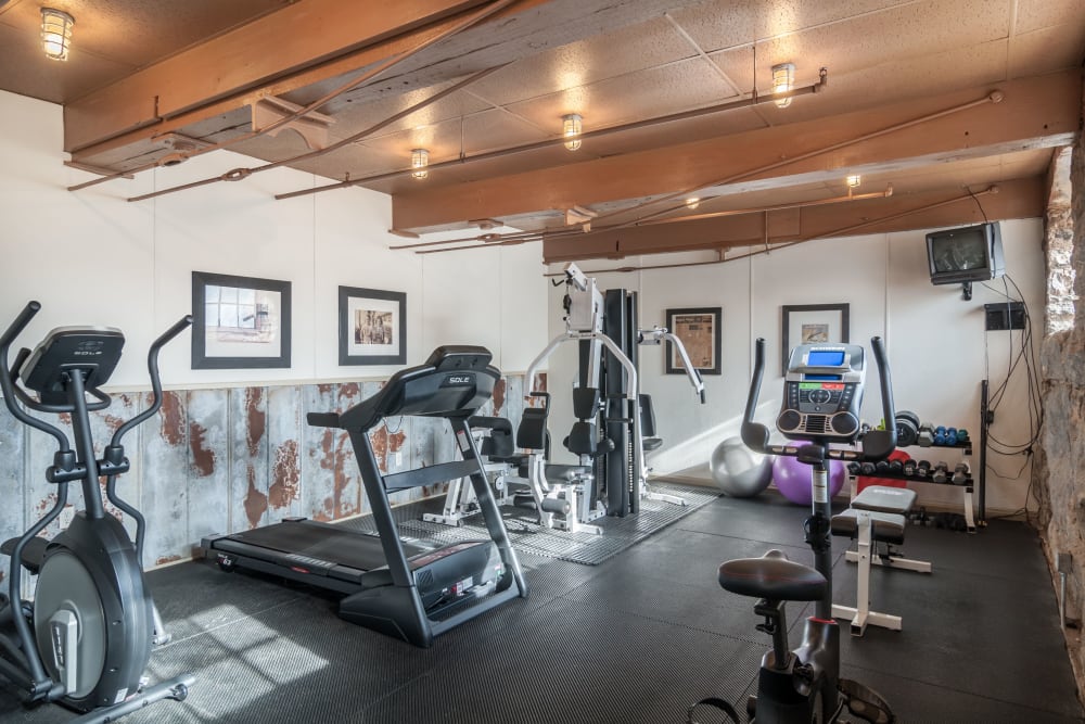 Brand new fitness center at Porterdale Mill Lofts in Porterdale, Georgia