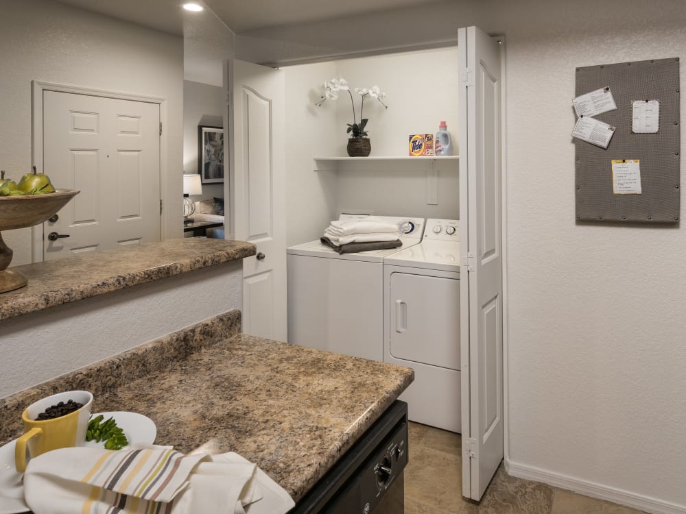 Laundry room at San Prado in Glendale, Arizona