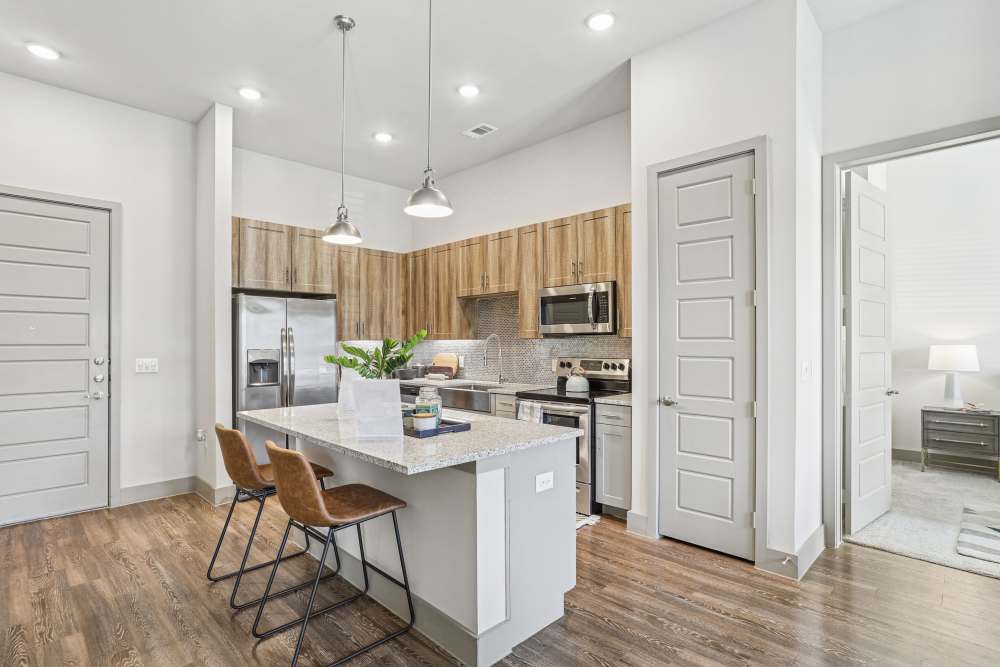 Gourmet kitchen at Eighteen51 Brinker in Denton, Texas