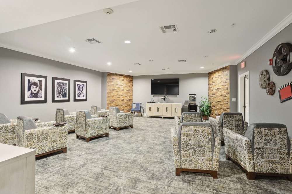 Move Theatre Room at Isle at Watercrest Mansfield in Mansfield, Texas