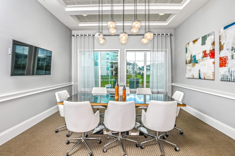 Resident conference room at Champions Vue Apartments in Davenport, Florida