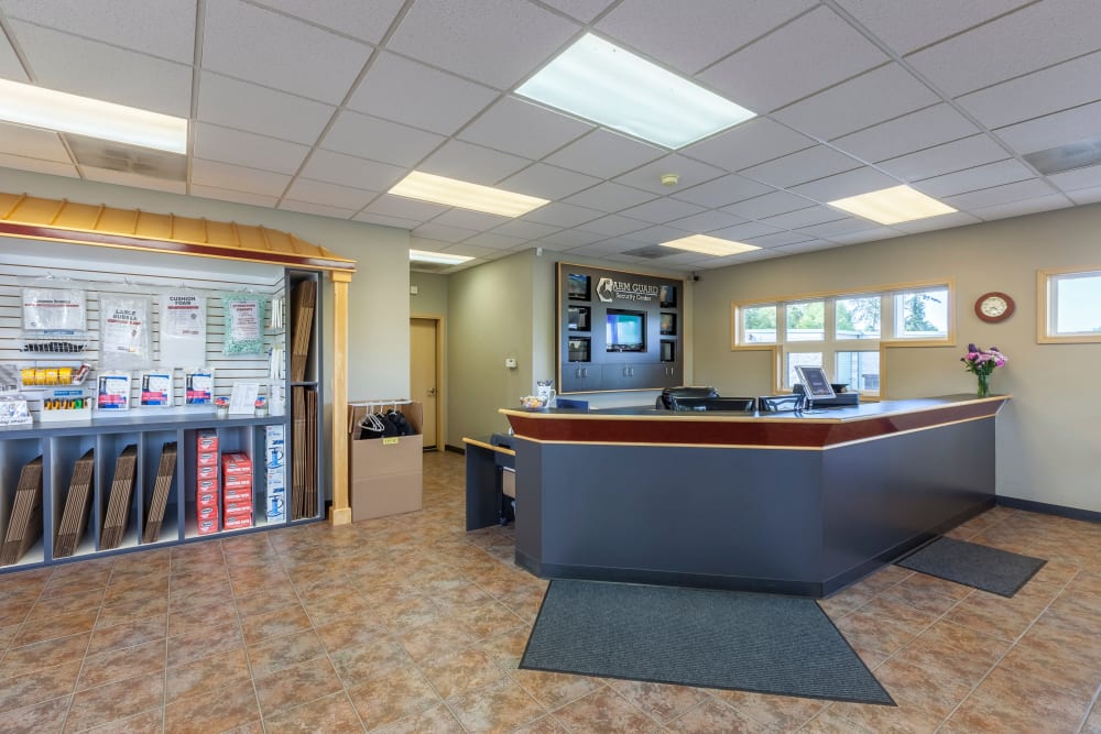 Storage office at Arm Guard Self Storage in Puyallup, Washington.