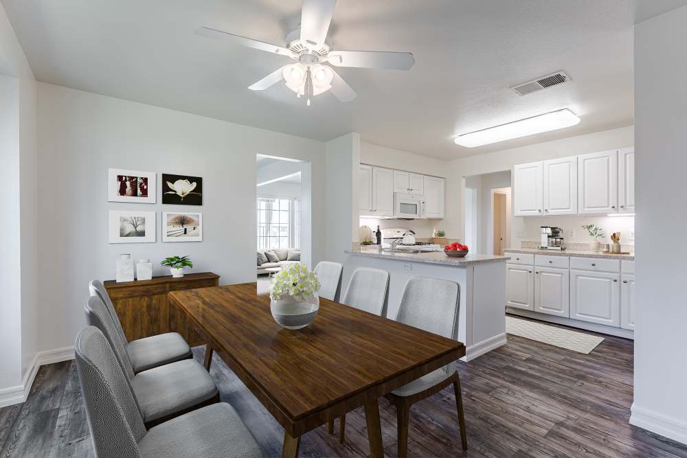 A kitchen at Canyon View in San Diego, California