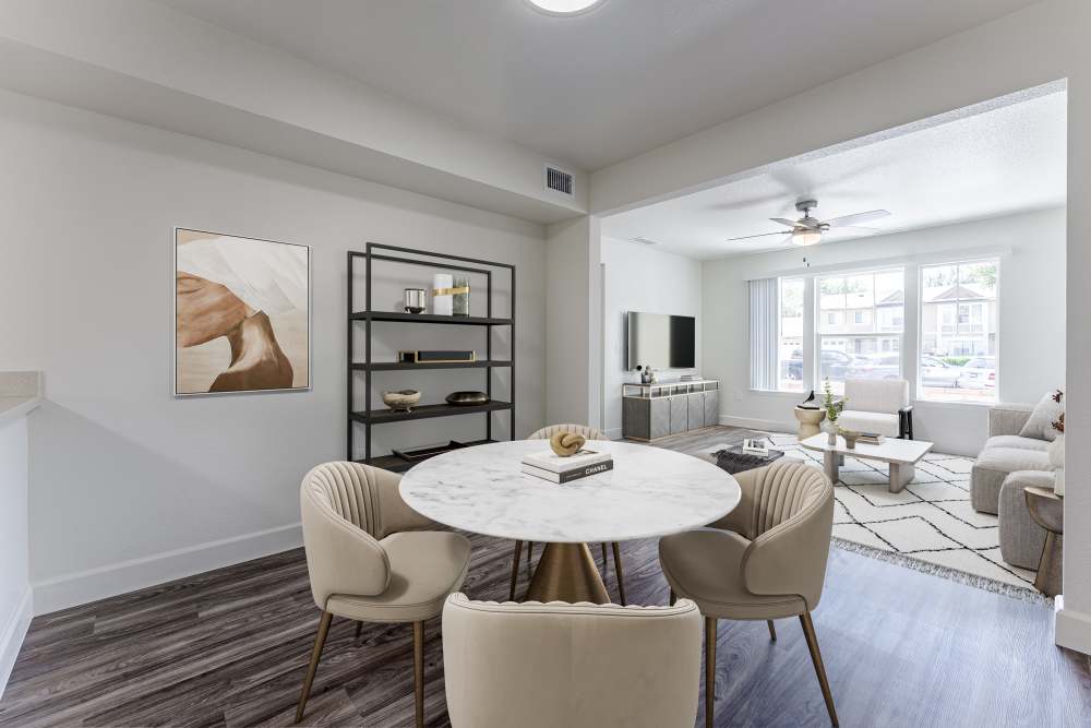 A dining room at Canyon View in San Diego, California