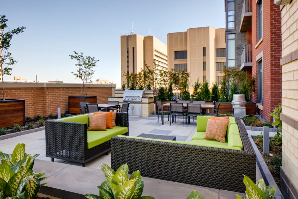 Outdoor lounge at Rockville Town Center Phase 1