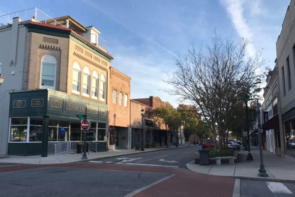 Downtown near Sunchase Apartments in Greenville, North Carolina