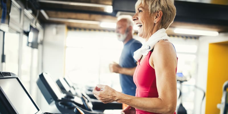 A resident at fitness center near  Santa Margarita in Oceanside, California