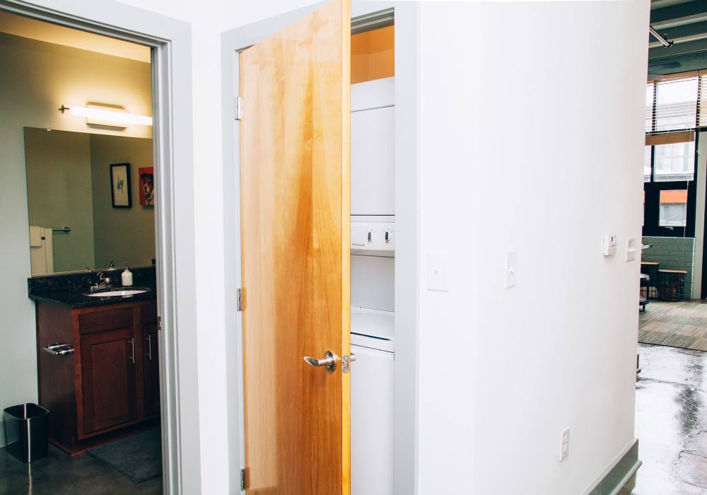Bathroom with sink at City View Lofts in Richmond, Virginia