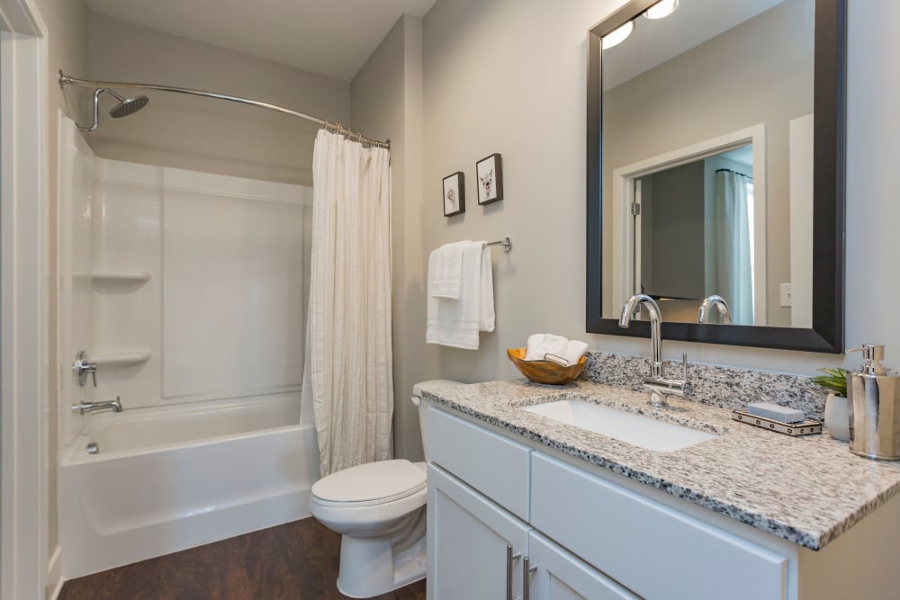 Bathroom at Rivertop Apartments in Nashville, Tennessee