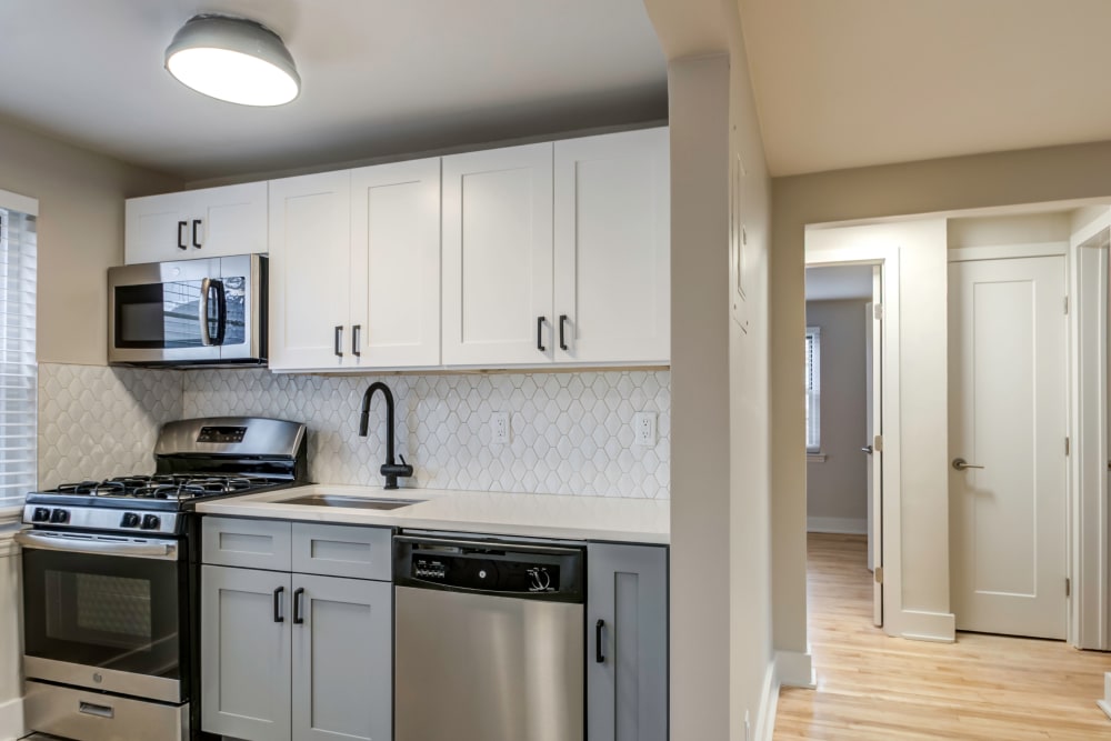 Spacious kitchen with plenty of cabinet space at Haven New Providence in New Providence, New Jersey