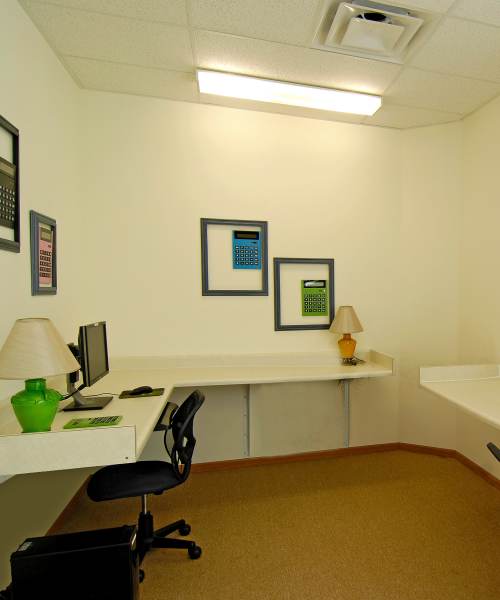 A computer room at Sycamore House Senior Living in Durand, Michigan