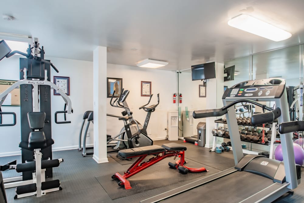 fitness center at Appleby Apartments in New Castle, Delaware