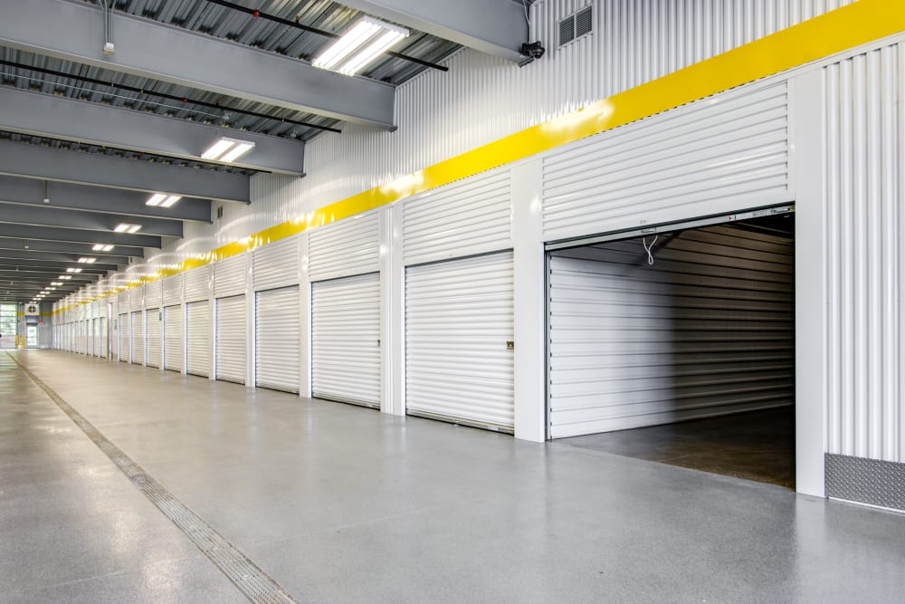 Open indoor unit at Metro Self Storage in Coon Rapids, Minnesota