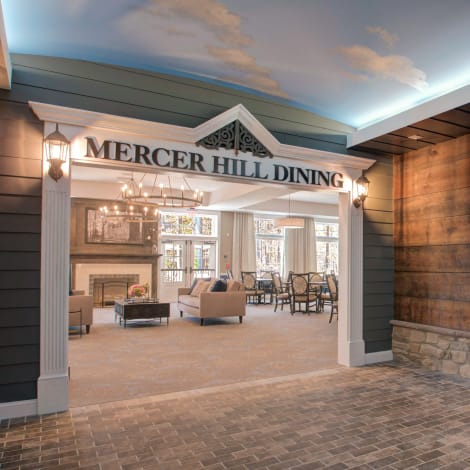 Dining room at Mercer Hill at Doylestown in Doylestown, Pennsylvania