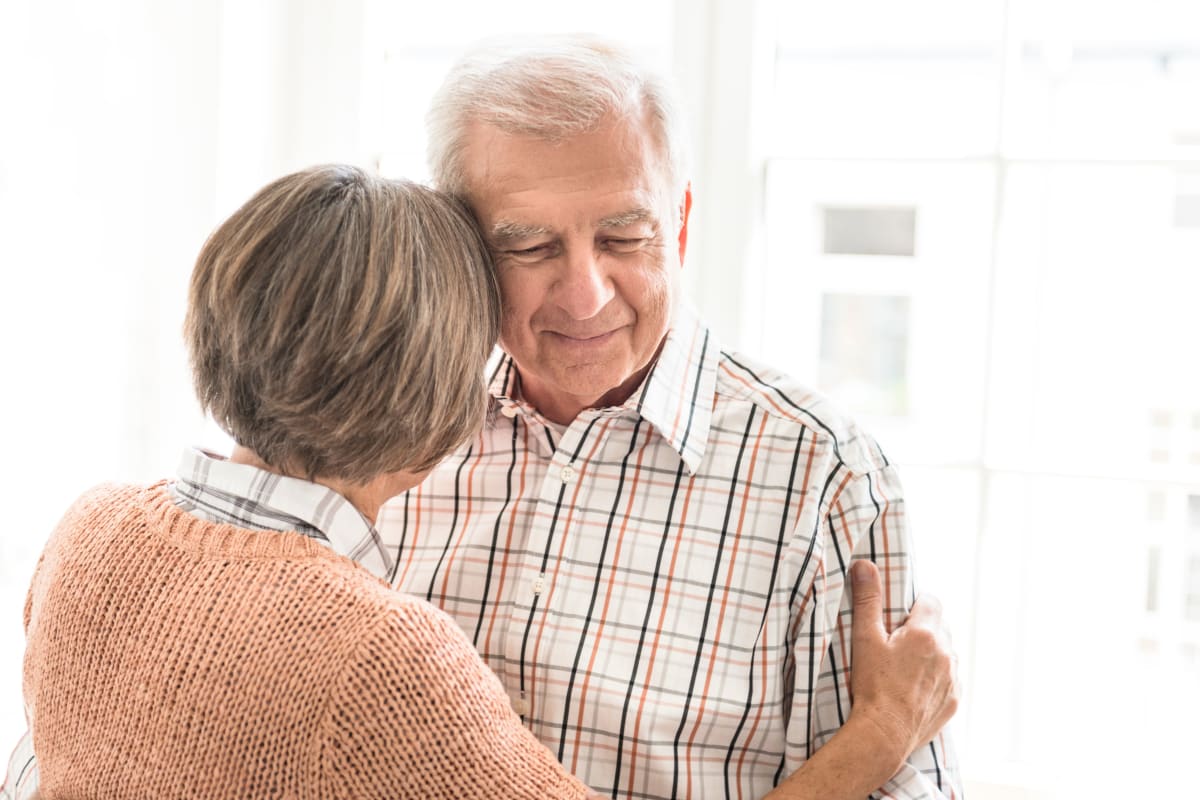 Two residents dancing at Canoe Brook Assisted Living in Broken Arrow, Oklahoma