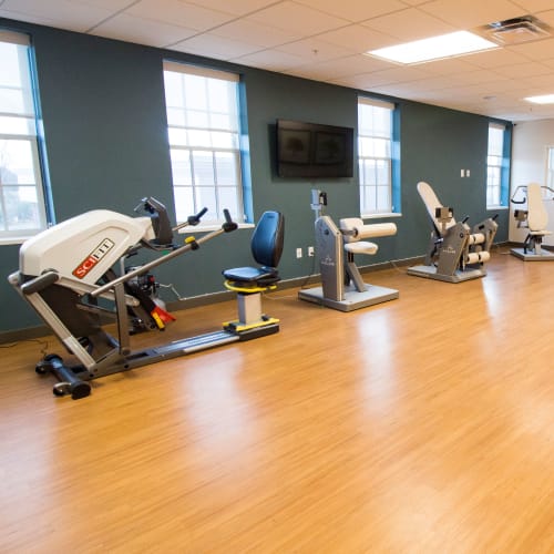 Fitness center at First & Main of Commerce Township in Commerce Township, Michigan