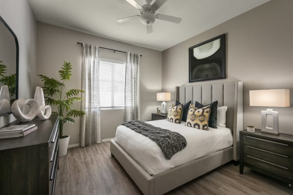 Luxury bedroom at TerraLane on Cotton in Surprise, Arizona