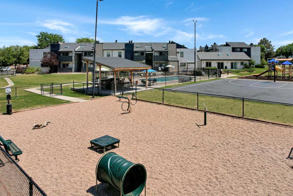 Dog park at Ascent at Havana in Denver, Colorado