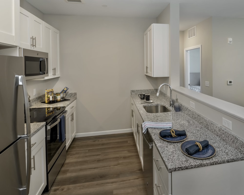 Kitchen at Eden and Main Apartments | Apartments in Southington, Connecticut