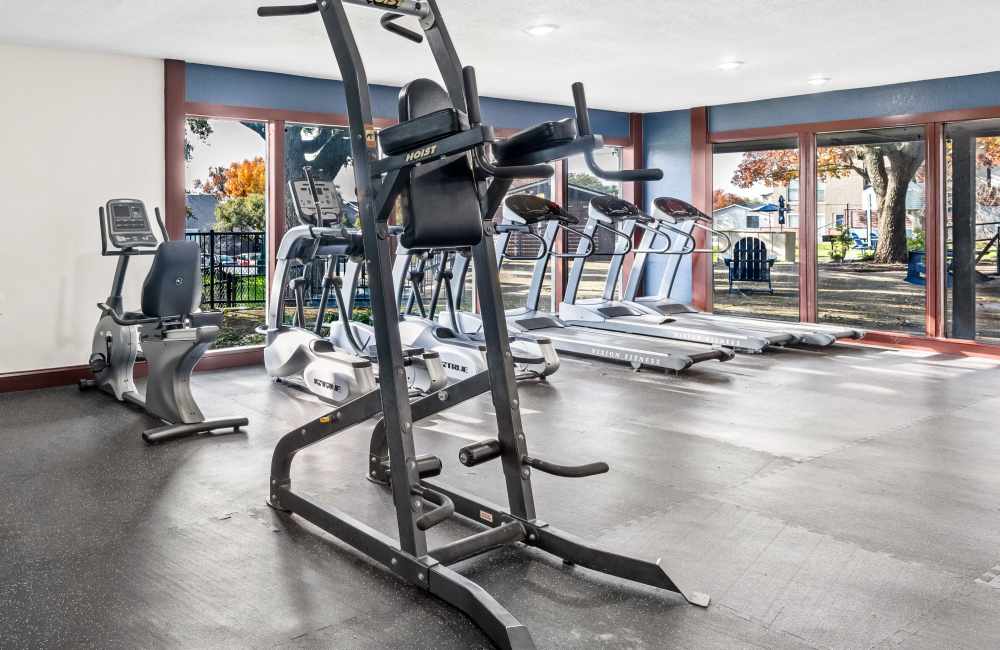 State-of-the-art fitness center at Lavera At Lake Highlands in Dallas, Texas