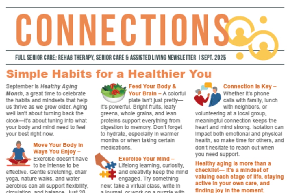 September 2025 Newsletter at Montello Care Center in Montello, Wisconsin