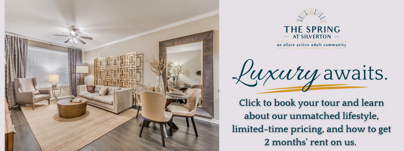 Luxury awaits at The Spring at Silverton in Fort Worth, Texas with special pricing & 2 months free.