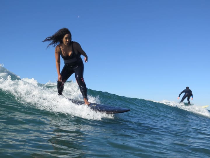 Woman Surfing