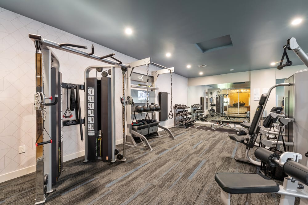 Apartments with a fitness center at Shadow Oaks Apartment Homes