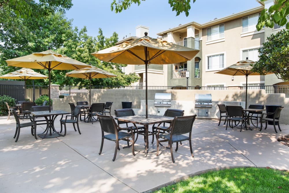 Patio at Cross Pointe Apartment Homes in Antioch