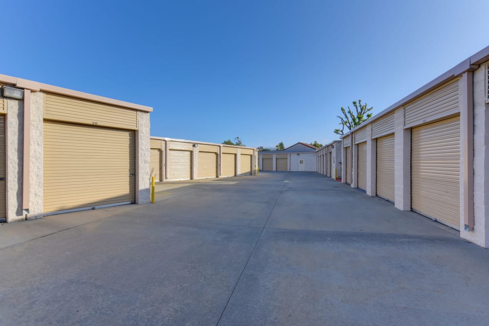 Drive up storage units at North Ranch Self Storage in Westlake Village, California