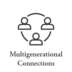 The multi-generational connection icon at Gentry Park Orlando in Orlando, Florida