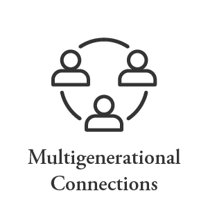 The multi-generational connection icon at Cedar Crest Memory Care in Lafayette, Louisiana